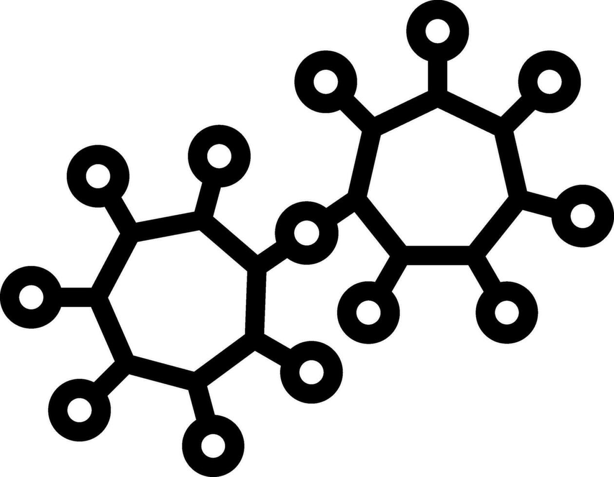 moléculas criativo ícone Projeto vetor