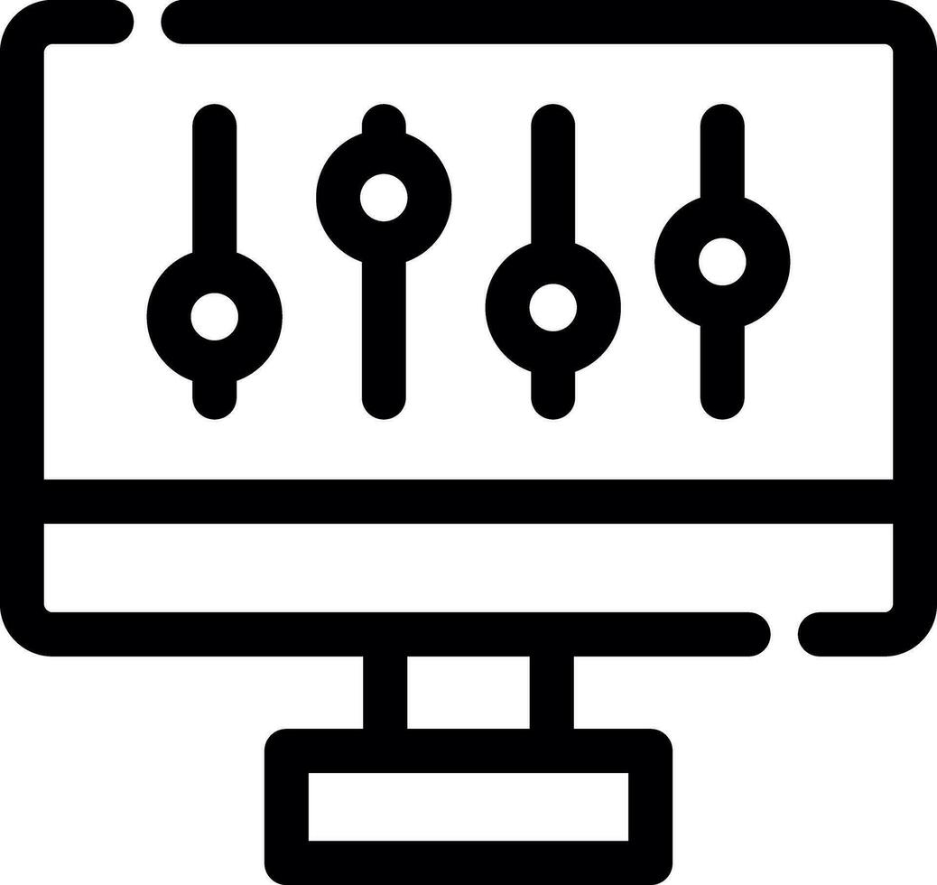 design de ícone criativo de configurações vetor