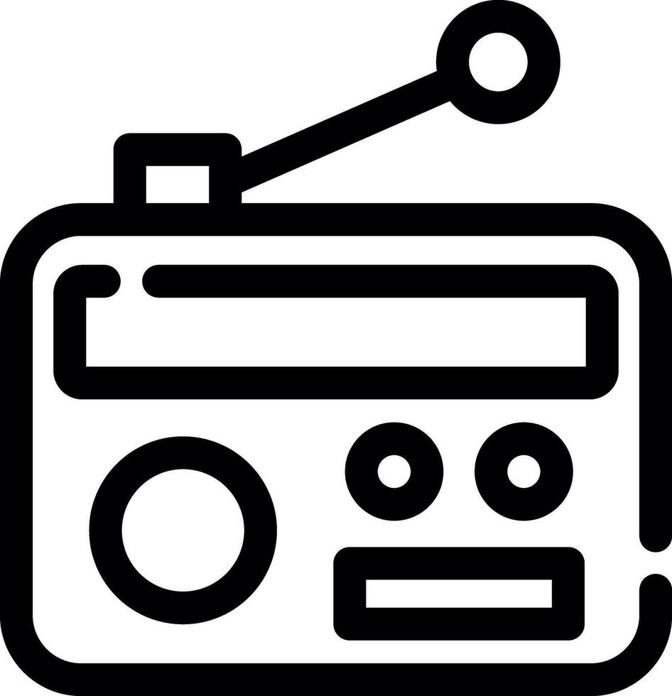 design de ícone criativo de rádio vetor