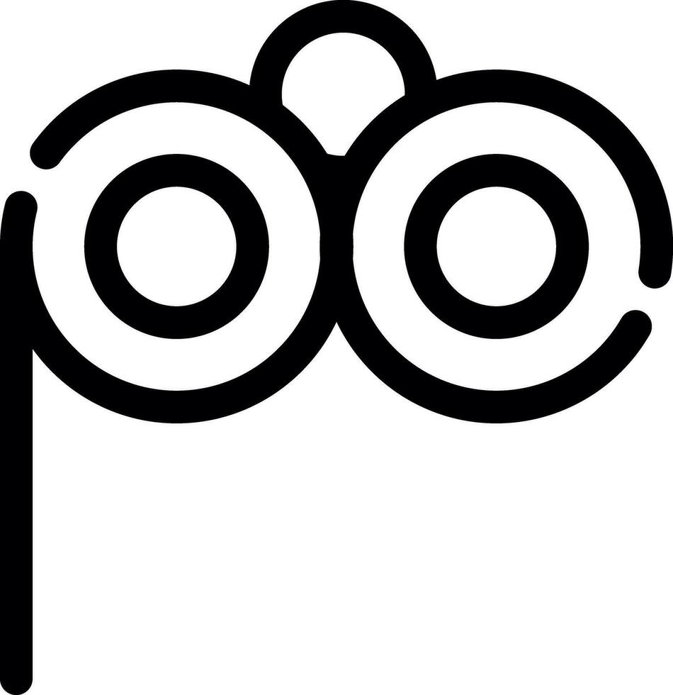 design de ícone criativo de óculos lorgnette vetor
