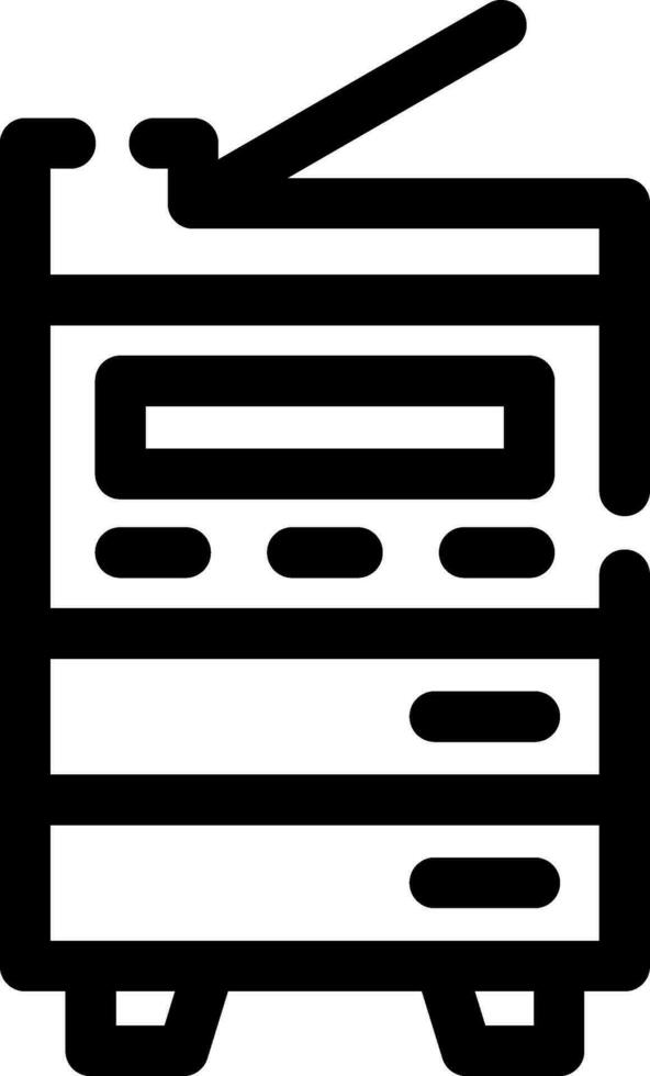 design de ícone criativo de fotocopiadora vetor
