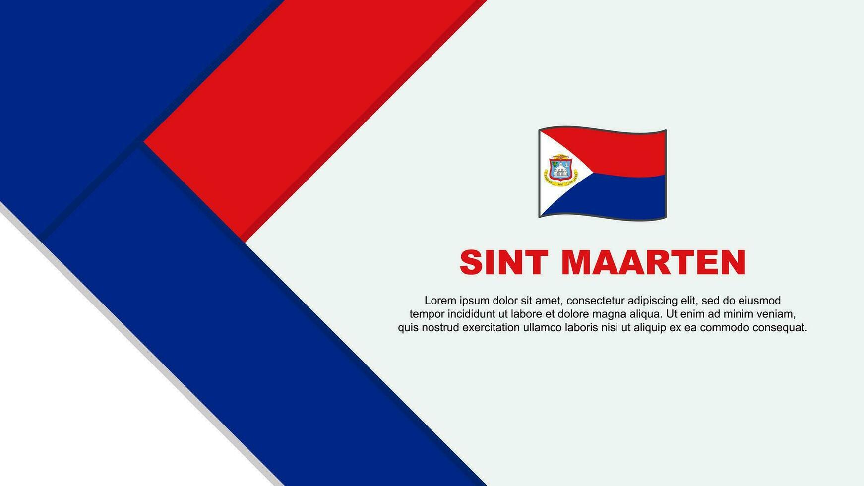 sint maarten bandeira abstrato fundo Projeto modelo. sint maarten independência dia bandeira desenho animado vetor ilustração. sint maarten ilustração