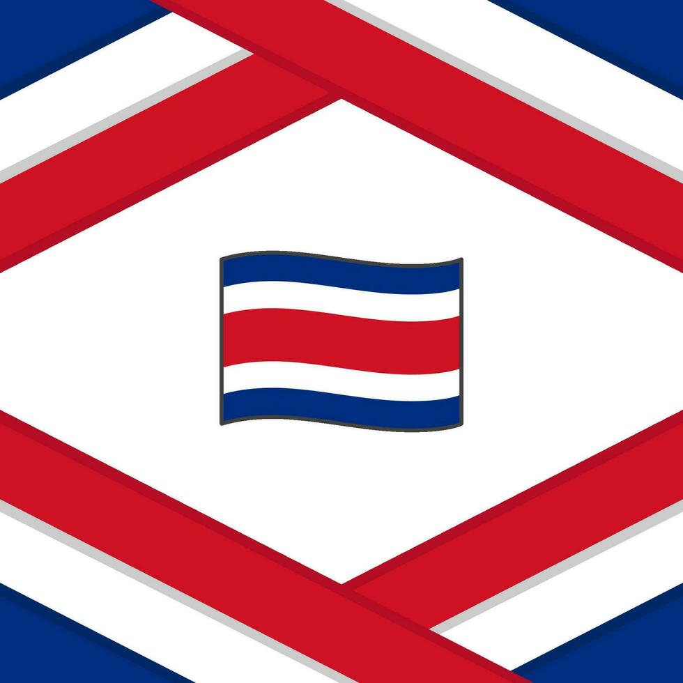 costa rica bandeira abstrato fundo Projeto modelo. costa rica independência dia bandeira social meios de comunicação publicar. costa rica modelo vetor