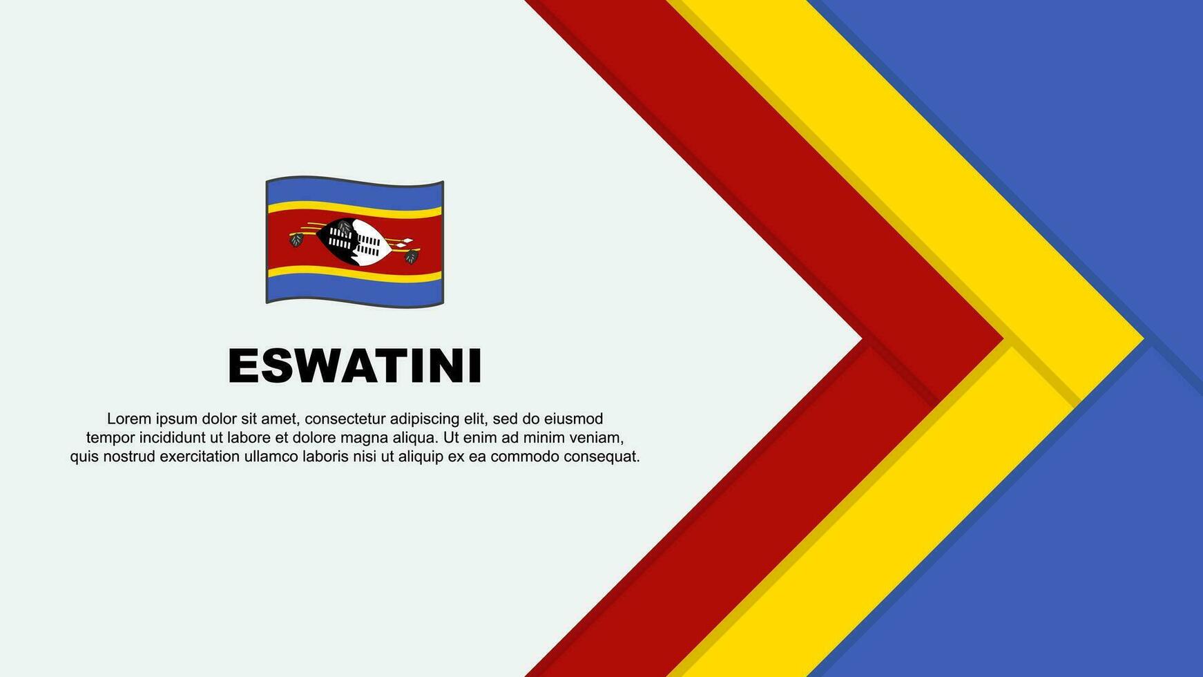 Eswatini bandeira abstrato fundo Projeto modelo. Eswatini independência dia bandeira desenho animado vetor ilustração. Eswatini desenho animado