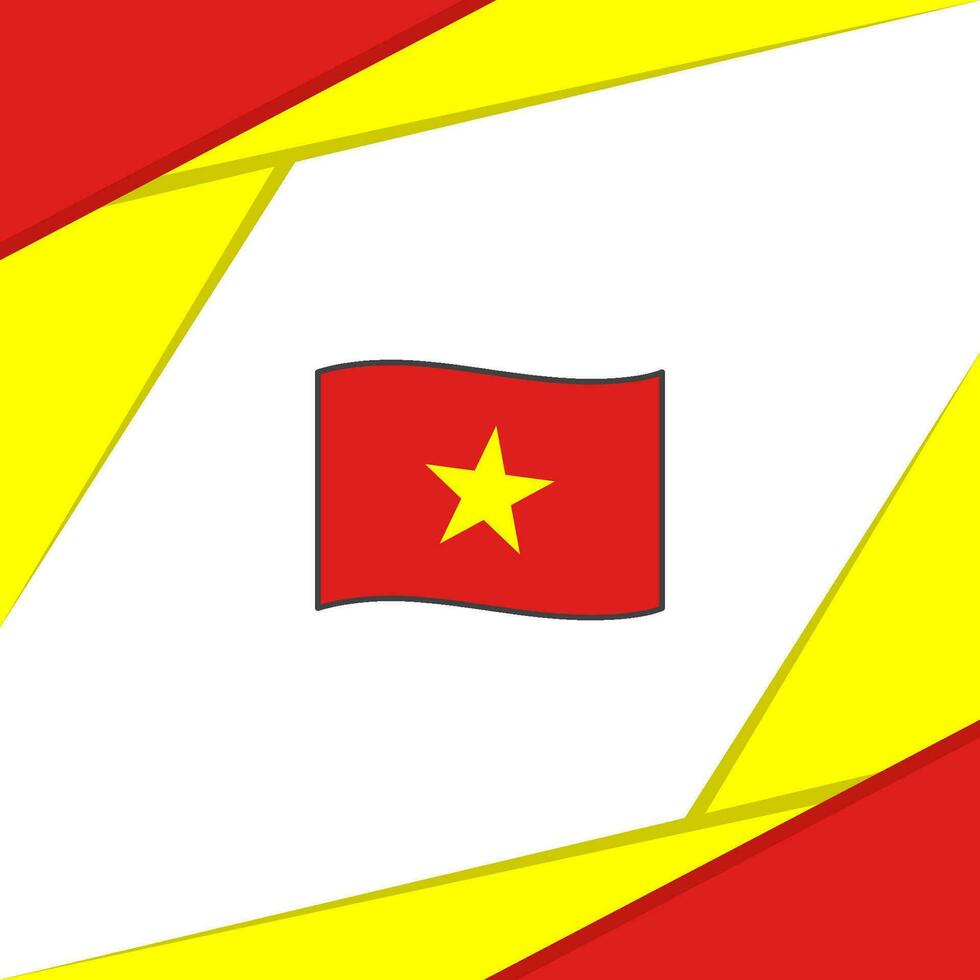 Vietnã bandeira abstrato fundo Projeto modelo. Vietnã independência dia bandeira social meios de comunicação publicar. Vietnã vetor