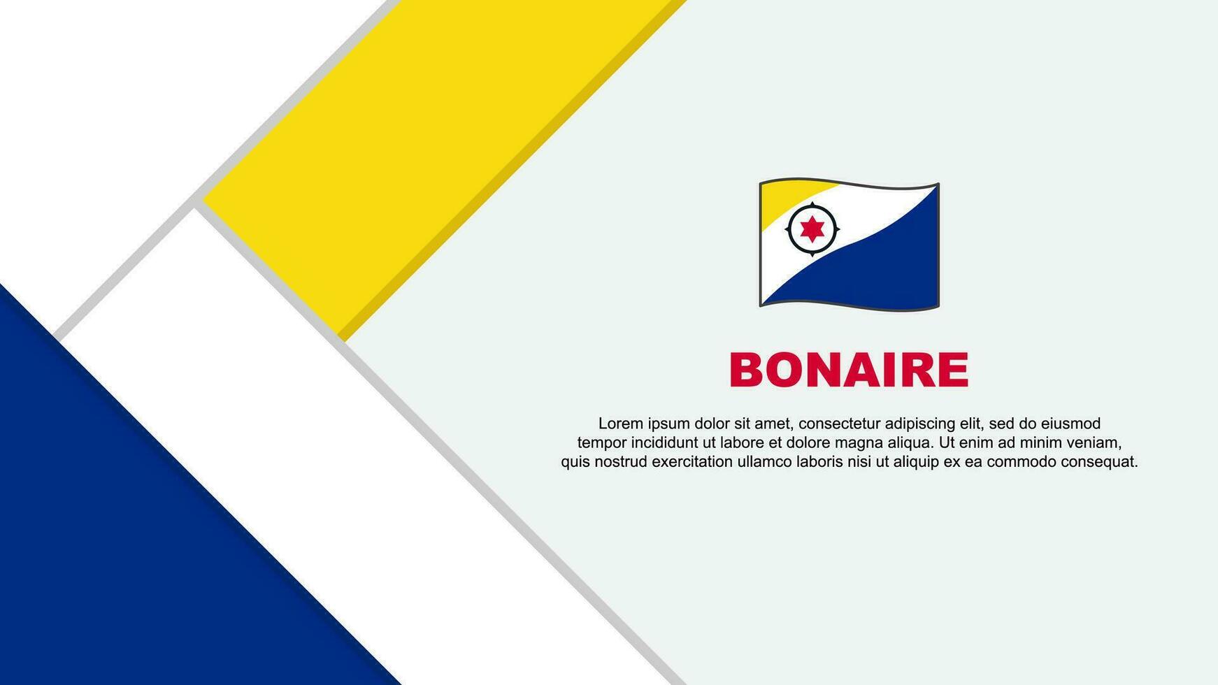 bonaire bandeira abstrato fundo Projeto modelo. bonaire independência dia bandeira desenho animado vetor ilustração. bonaire ilustração