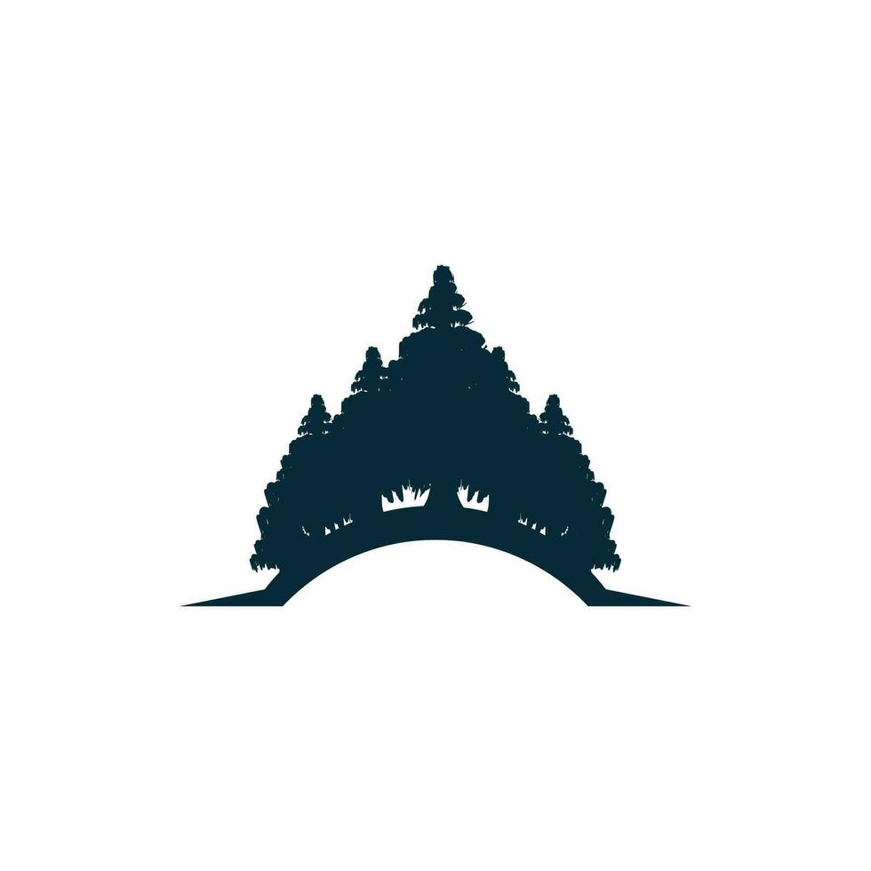 floresta logotipo, selva aventura simples Projeto vetor, ilustração modelo vetor