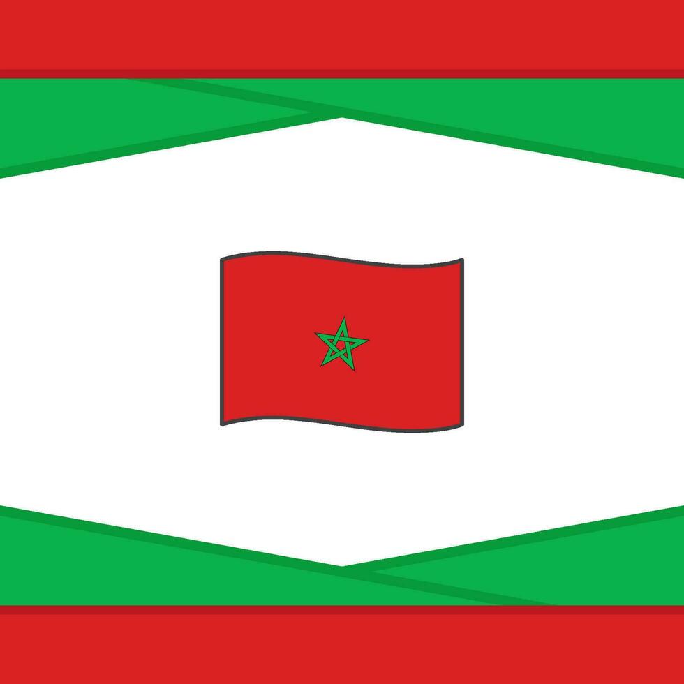 Marrocos bandeira abstrato fundo Projeto modelo. Marrocos independência dia bandeira social meios de comunicação publicar. Marrocos vetor