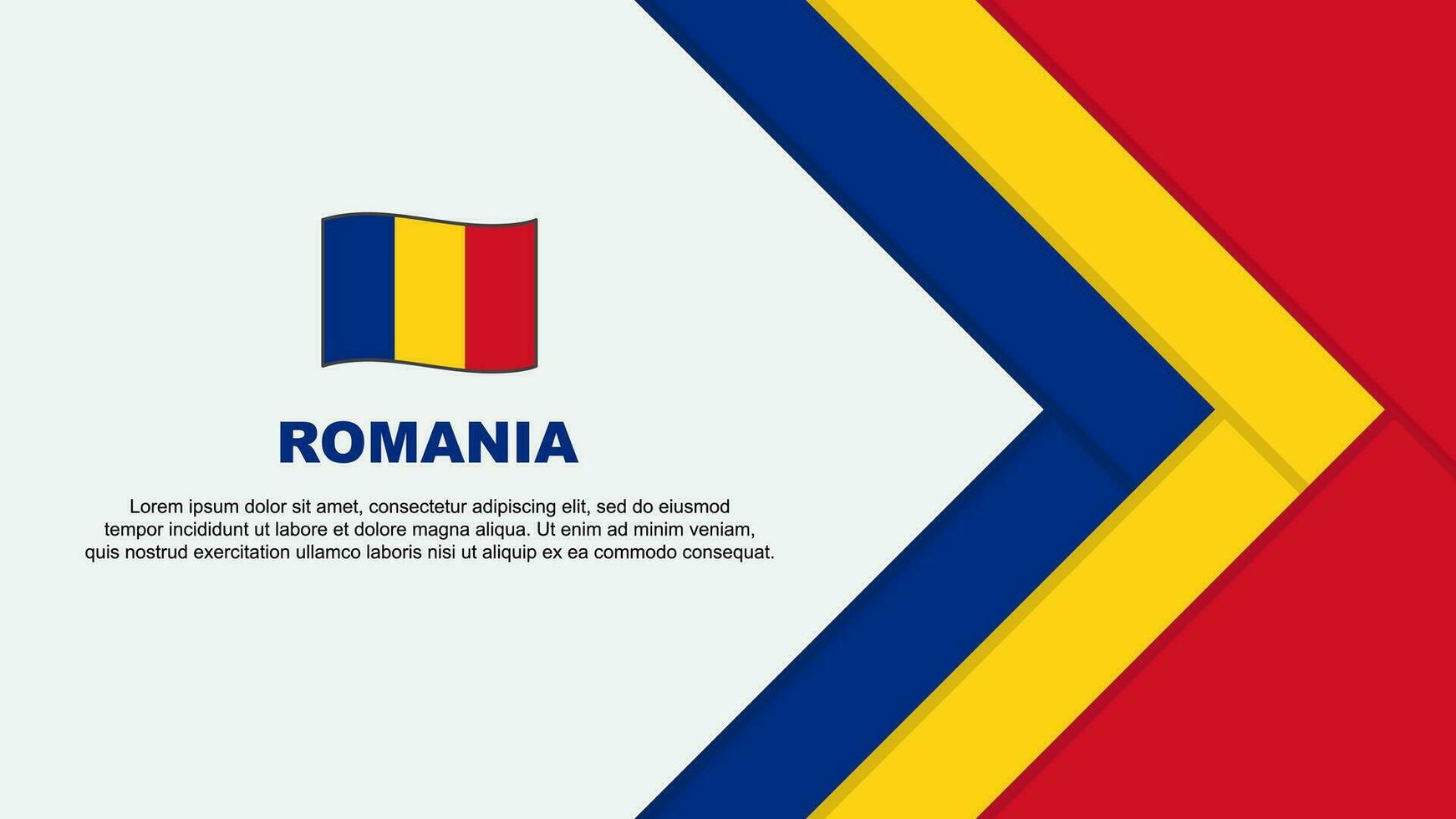 romênia bandeira abstrato fundo Projeto modelo. romênia independência dia bandeira desenho animado vetor ilustração. romênia desenho animado