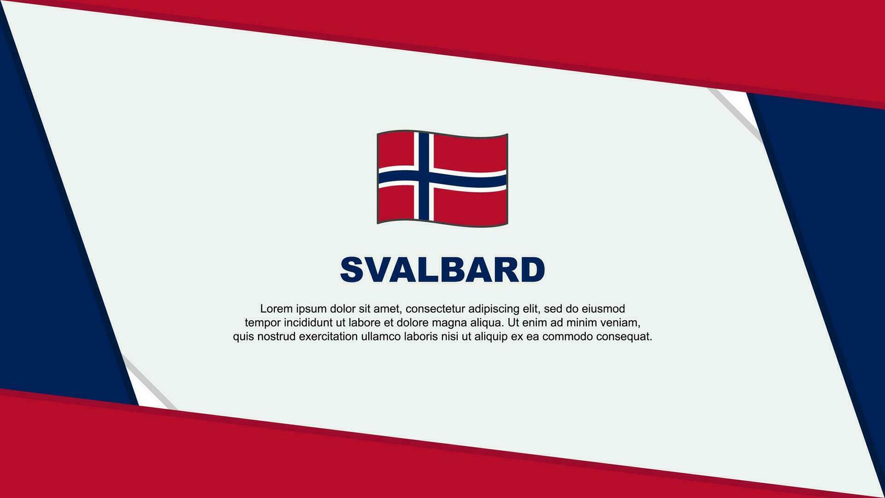 Svalbard bandeira abstrato fundo Projeto modelo. Svalbard independência dia bandeira desenho animado vetor ilustração. Svalbard independência dia