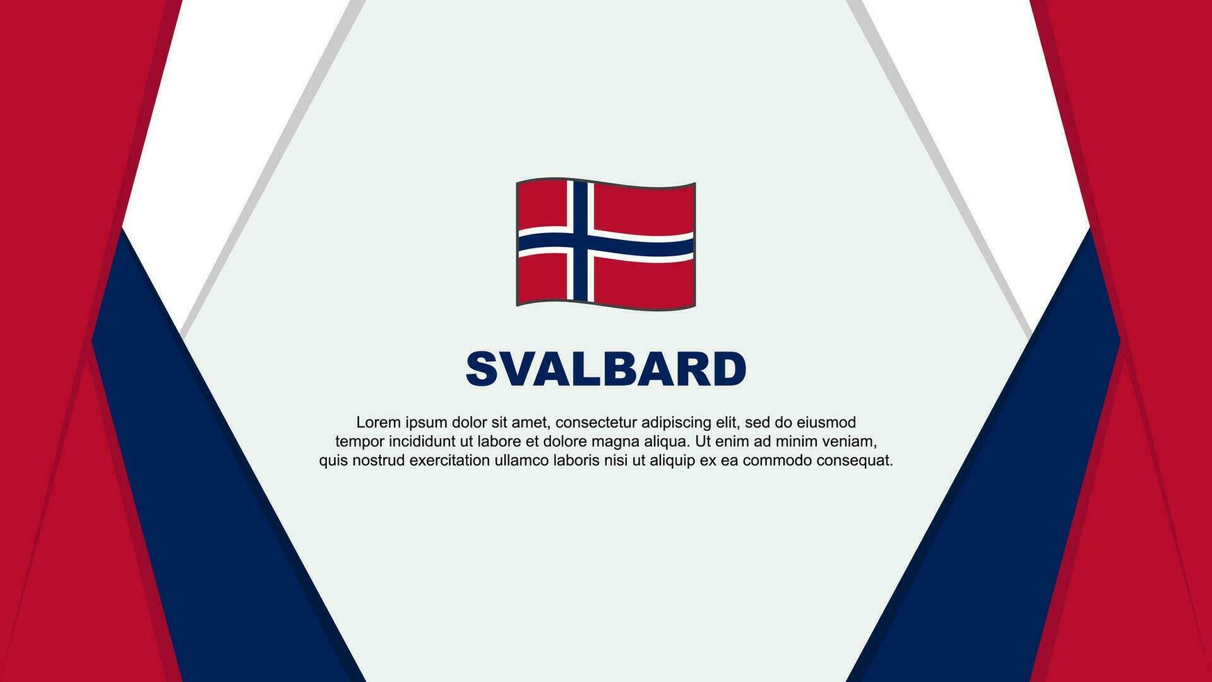 Svalbard bandeira abstrato fundo Projeto modelo. Svalbard independência dia bandeira desenho animado vetor ilustração. Svalbard fundo