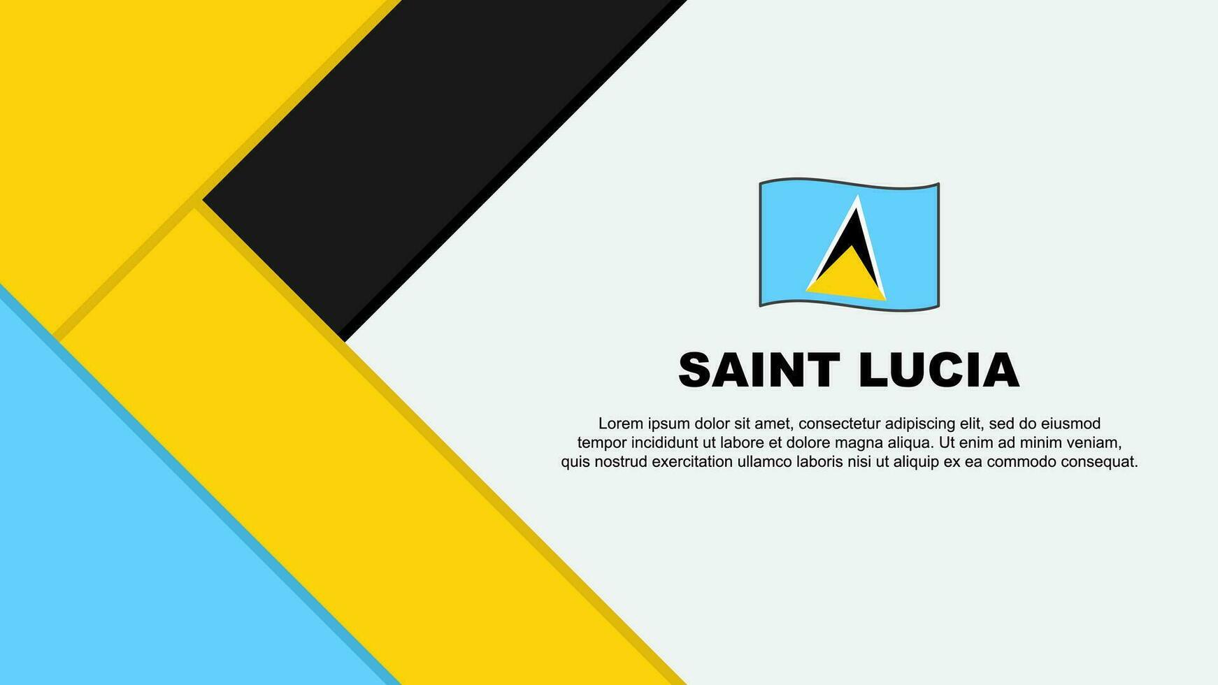 santo lucia bandeira abstrato fundo Projeto modelo. santo lucia independência dia bandeira desenho animado vetor ilustração. santo lucia ilustração