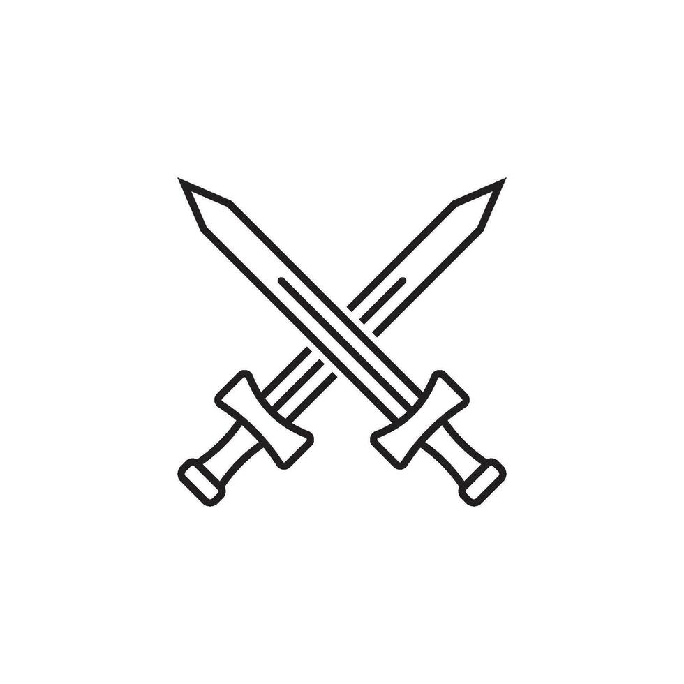 vetor de ícone de espada