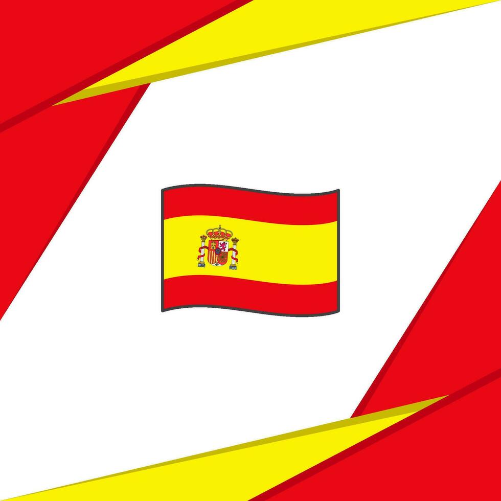 Espanha bandeira abstrato fundo Projeto modelo. Espanha independência dia bandeira social meios de comunicação publicar. Espanha vetor