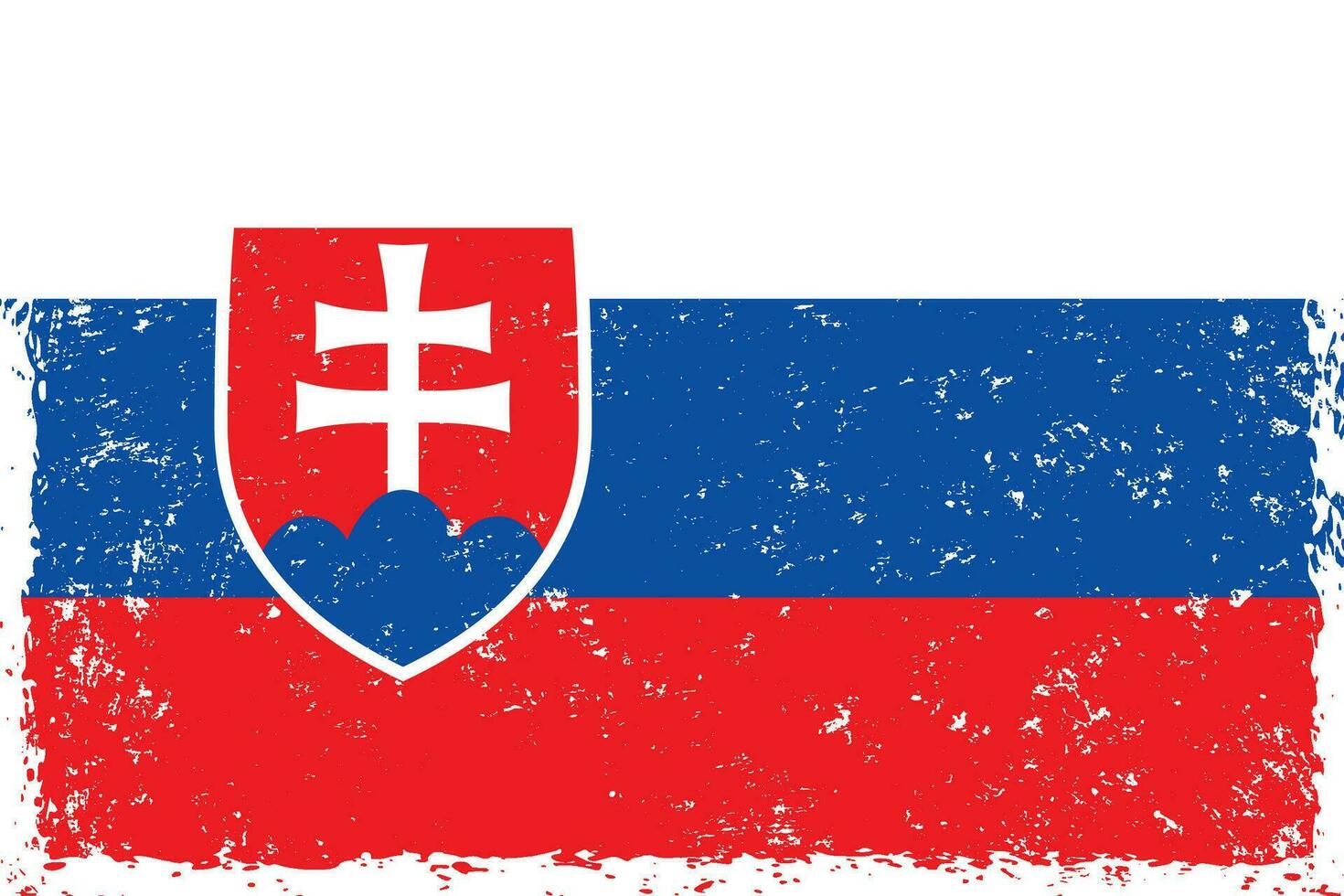 Eslováquia bandeira grunge angustiado estilo vetor