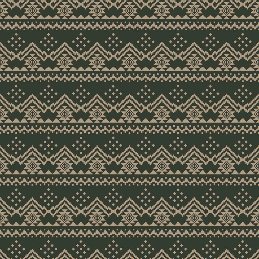 nativo listra dentro geométrico abstrato estilo do asteca navajo tribal. desatado étnico pixel padronizar. Projeto para tecido, têxtil, roupas, tapete, ikat, batik, bordado, fundo. vetor