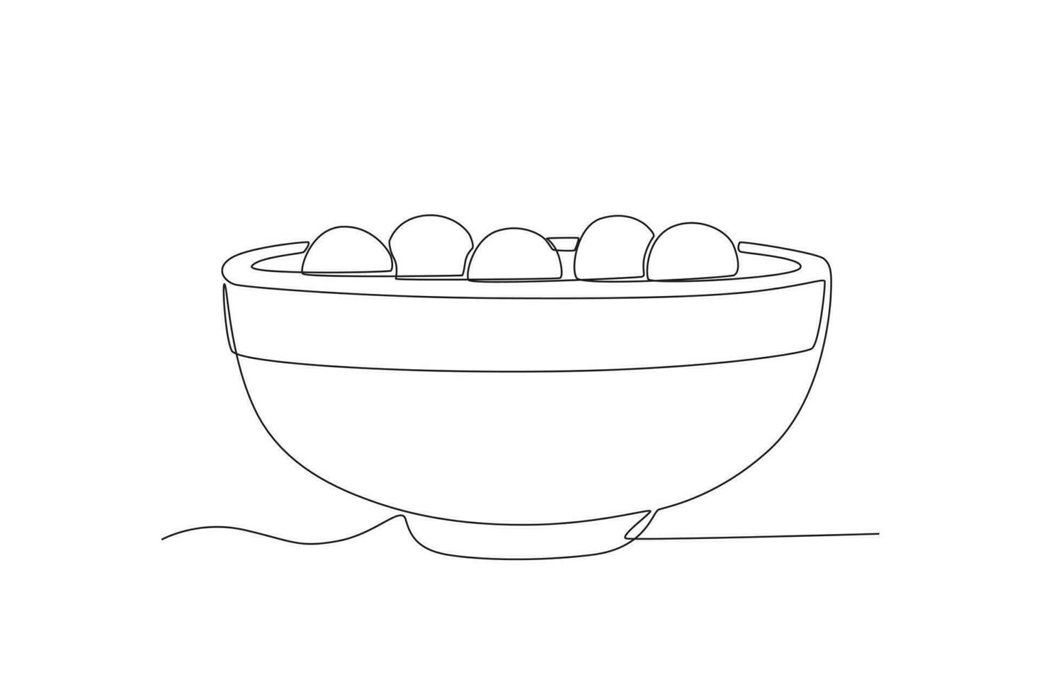 uma Tangyuan para festivais vetor