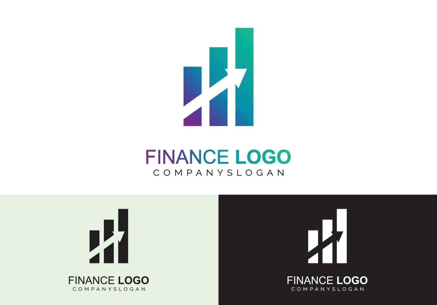 conceito de logotipo financeiro vetor