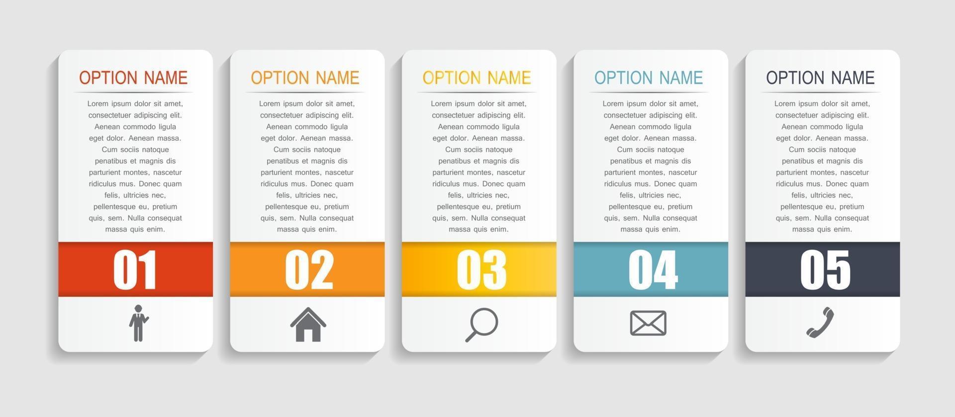 modelos de infográfico para ilustração vetorial de negócios. vetor