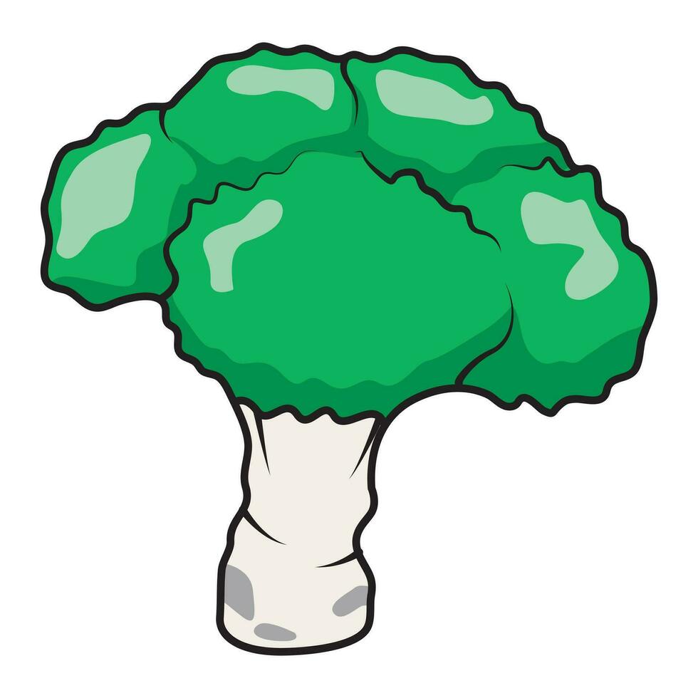 simples vetor do brócolis legumes