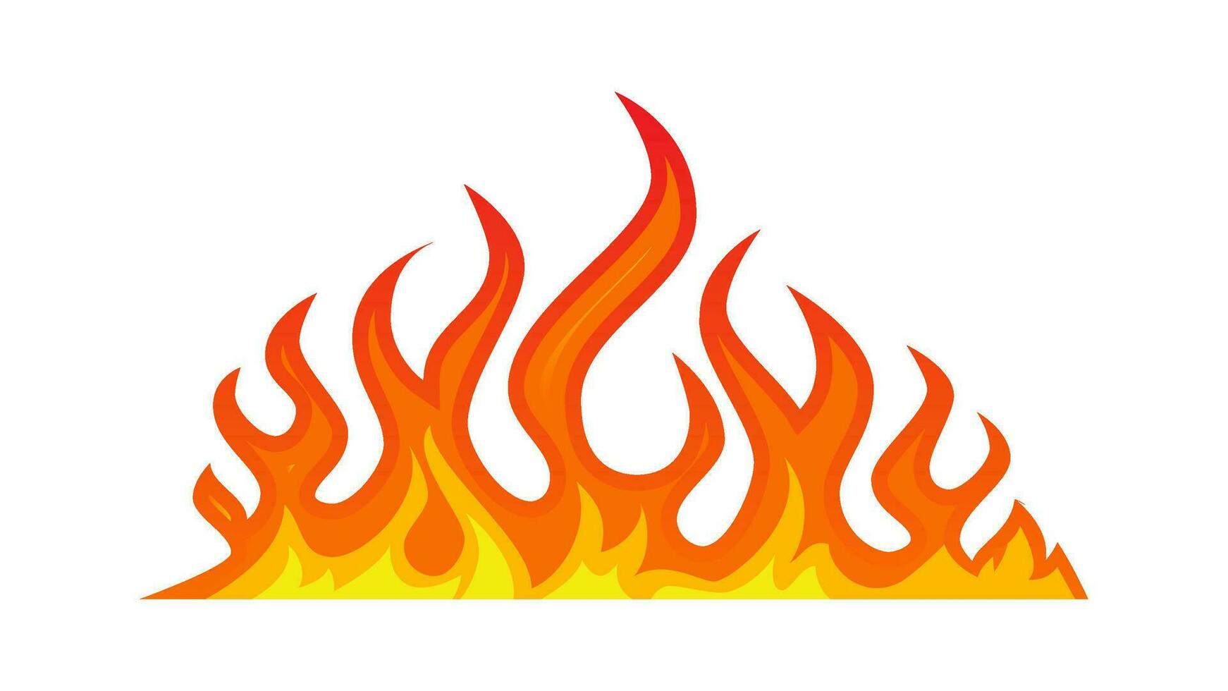 fogo chama elemento ilustração papel de parede desenho animado vetor firewall texturizado quadros conjunto