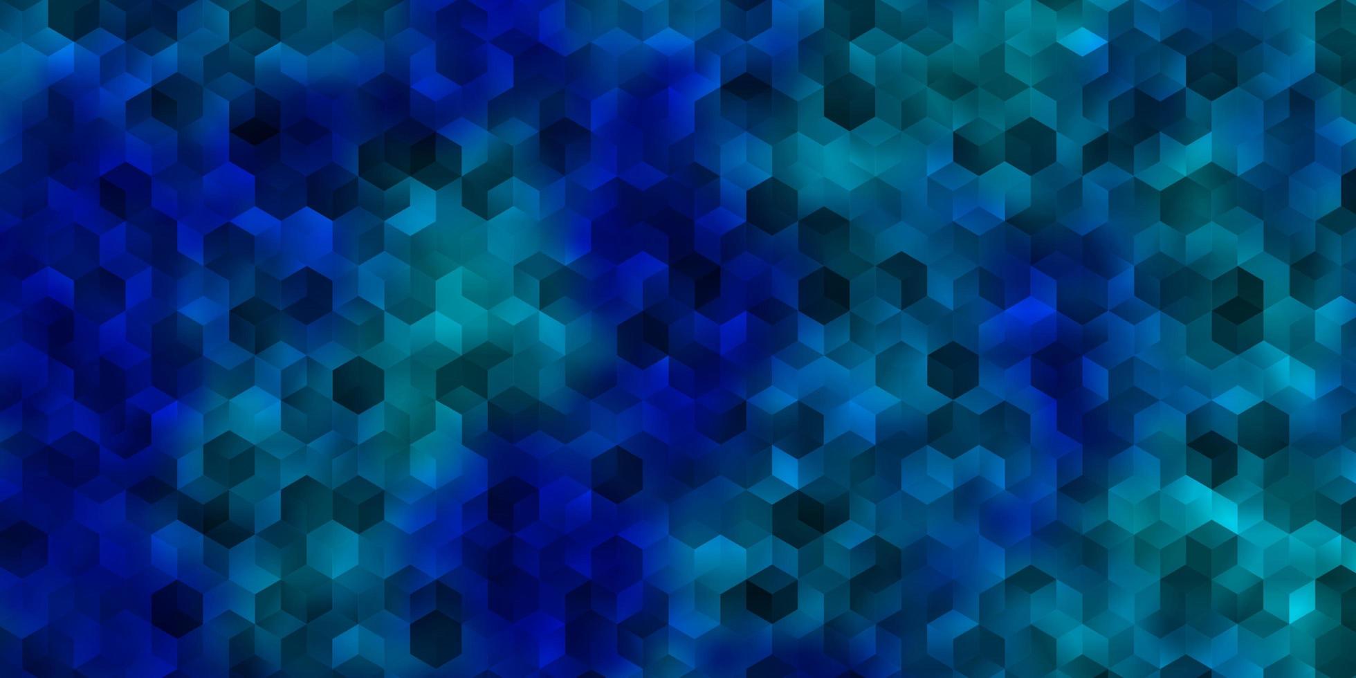 layout de vetor azul claro com formas hexagonais.