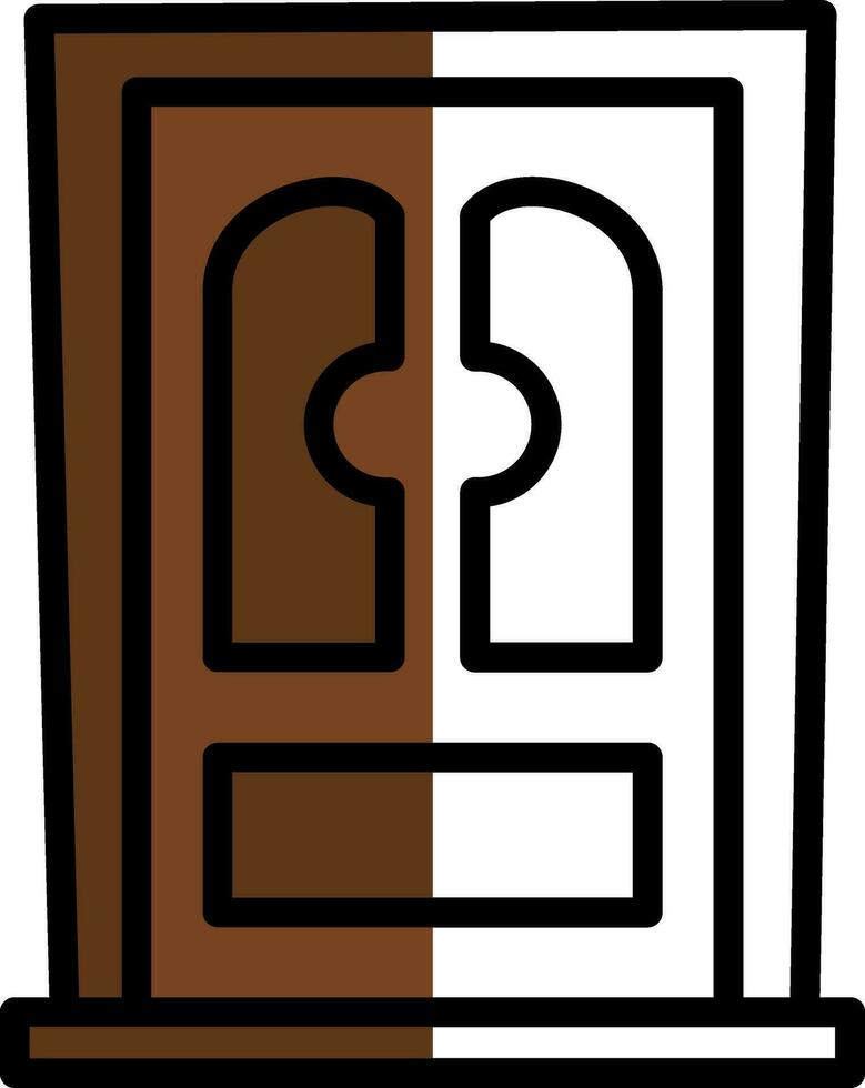 design de ícone de vetor de porta