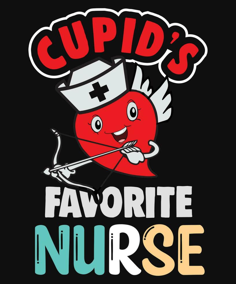 cupidos favorito enfermeira vetor