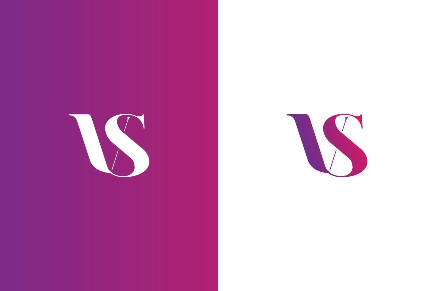 designs de logotipo da letra inicial vs ou sv vetor