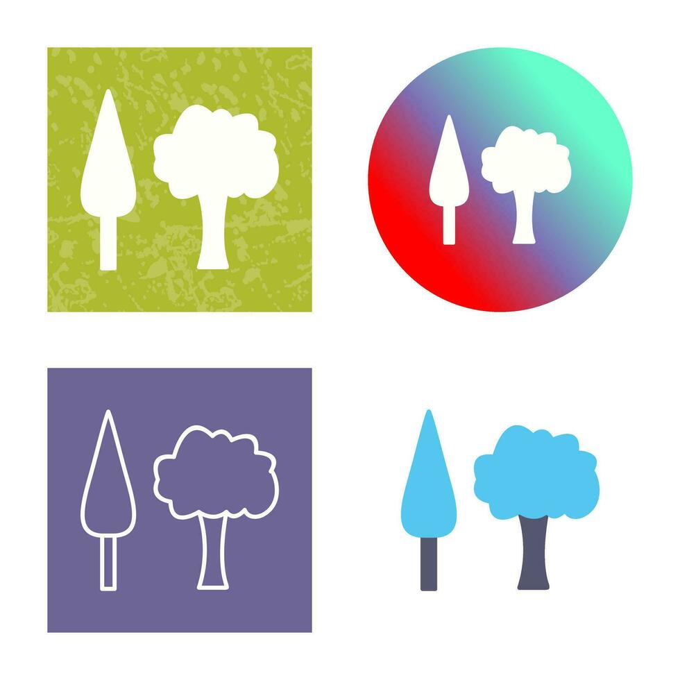 ícone de vetor de árvores