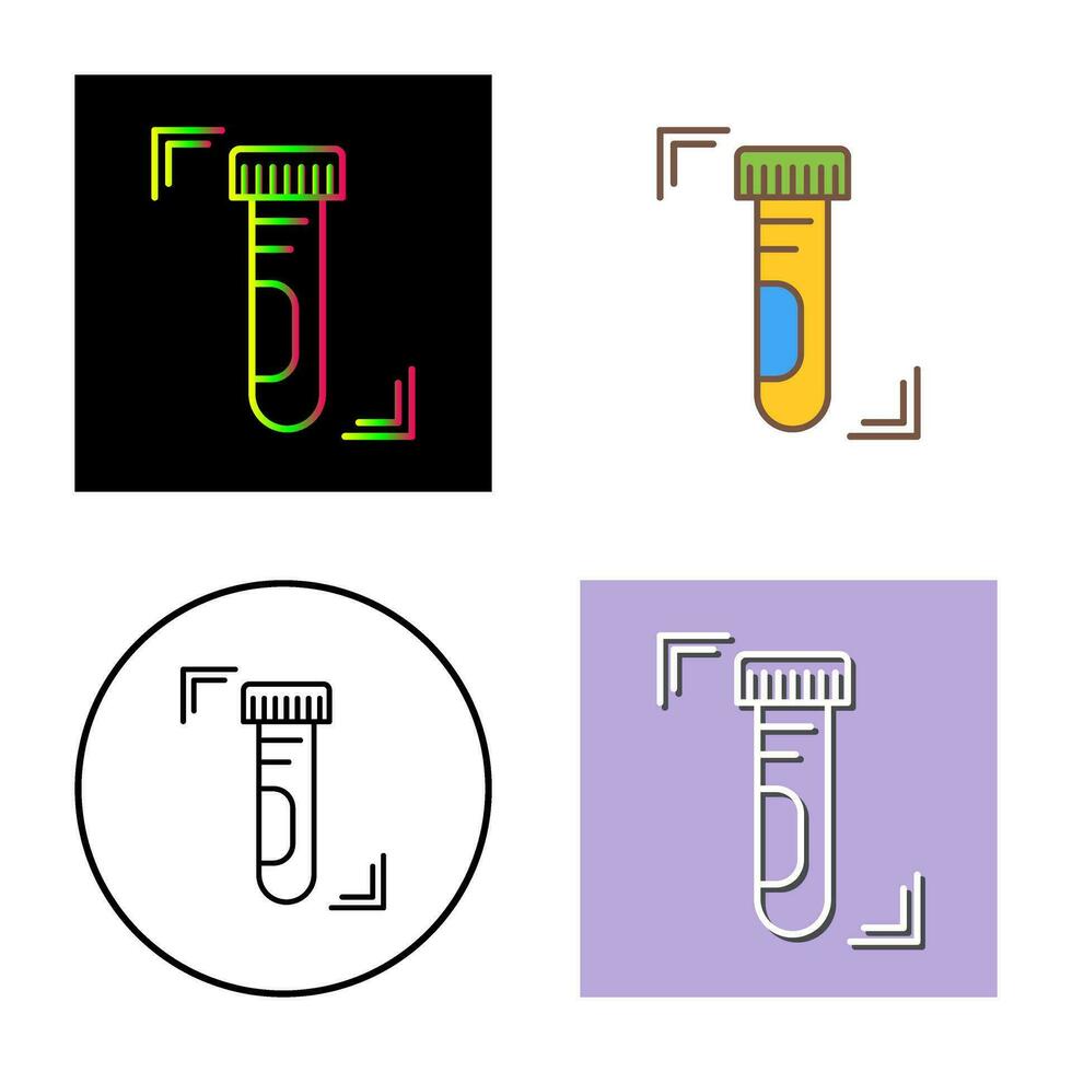 ícone de vetor de tubo de ensaio