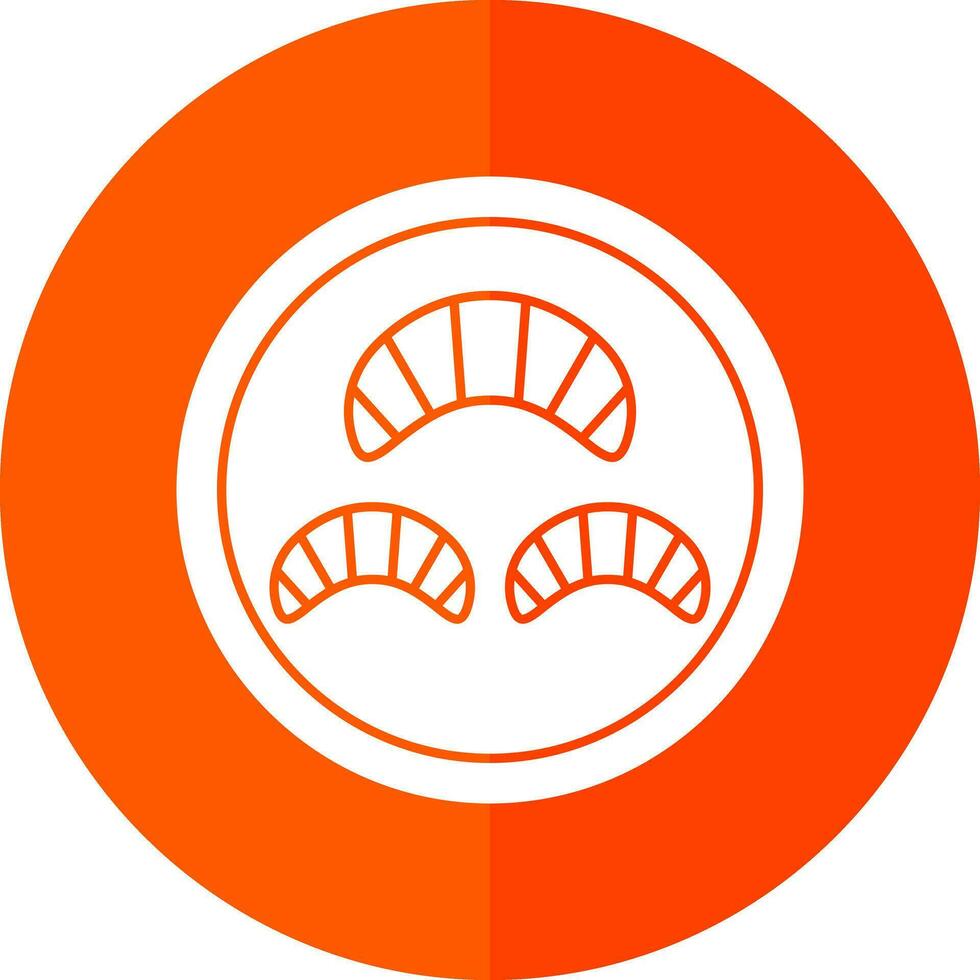 design de ícone vetorial de croissant vetor