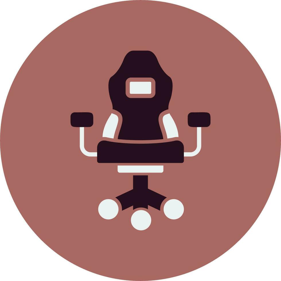 ícone de vetor de cadeira de jogos