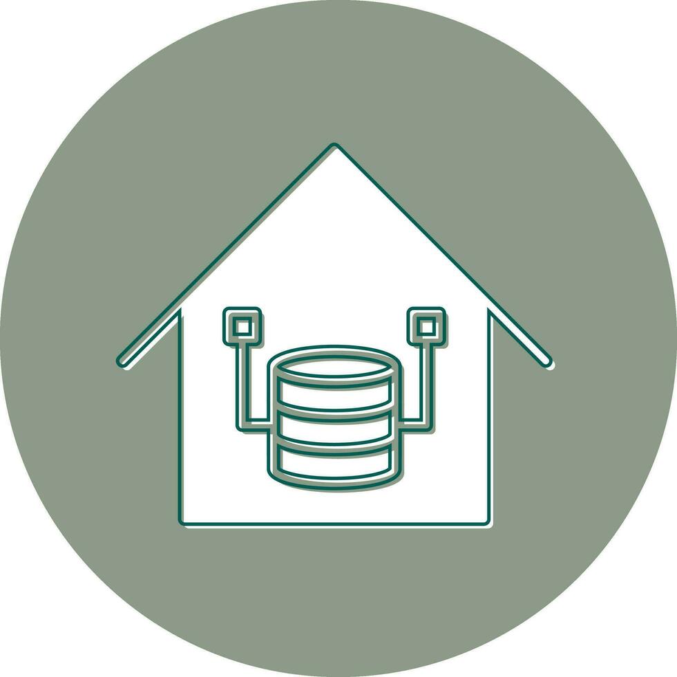 ícone de vetor de data warehouse