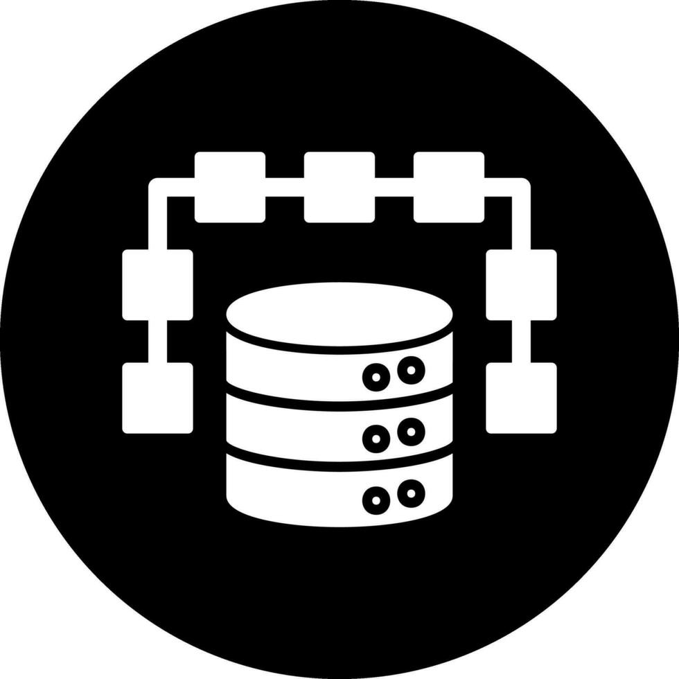 ícone de vetor de dados estruturados