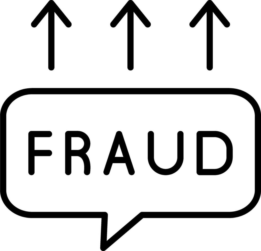 fraude vetor ícone