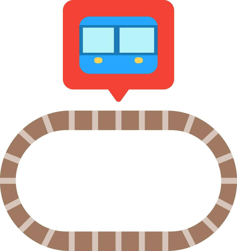 ícone de vetor ferroviário