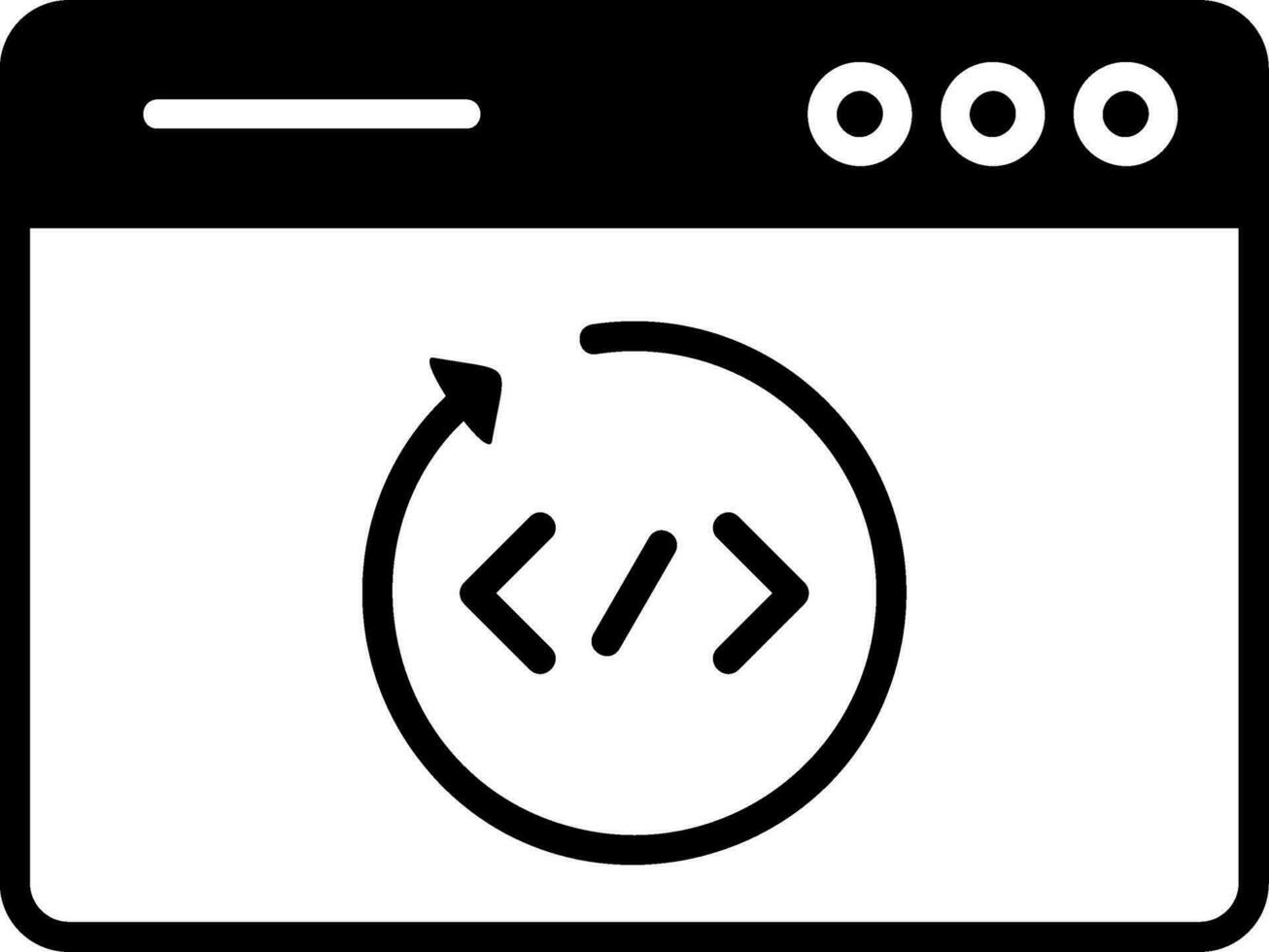 ícone de vetor de loop