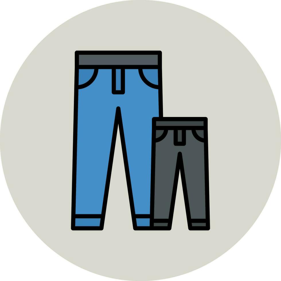 ícone do vetor de calças
