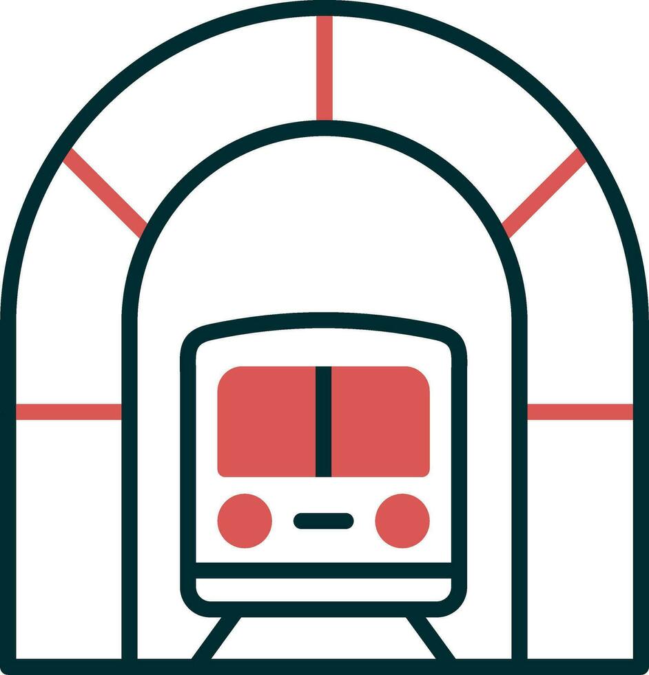 ícone de vetor de túnel