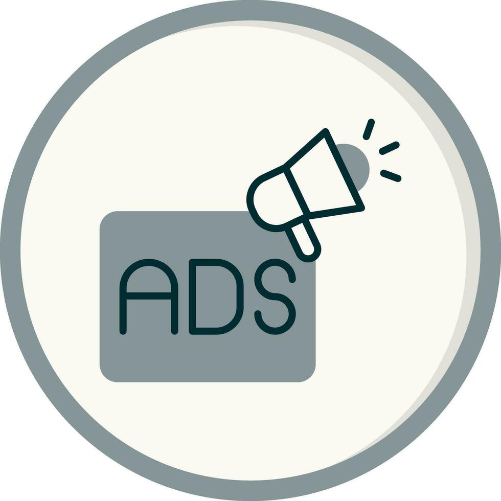 ícone de vetor de publicidade