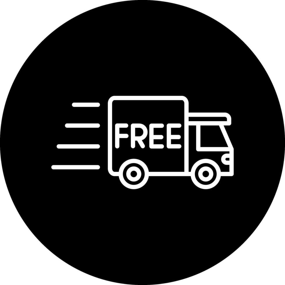 ícone de vetor de entrega gratuita