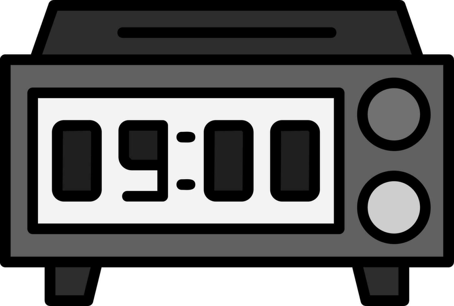 ícone de vetor de relógio digital