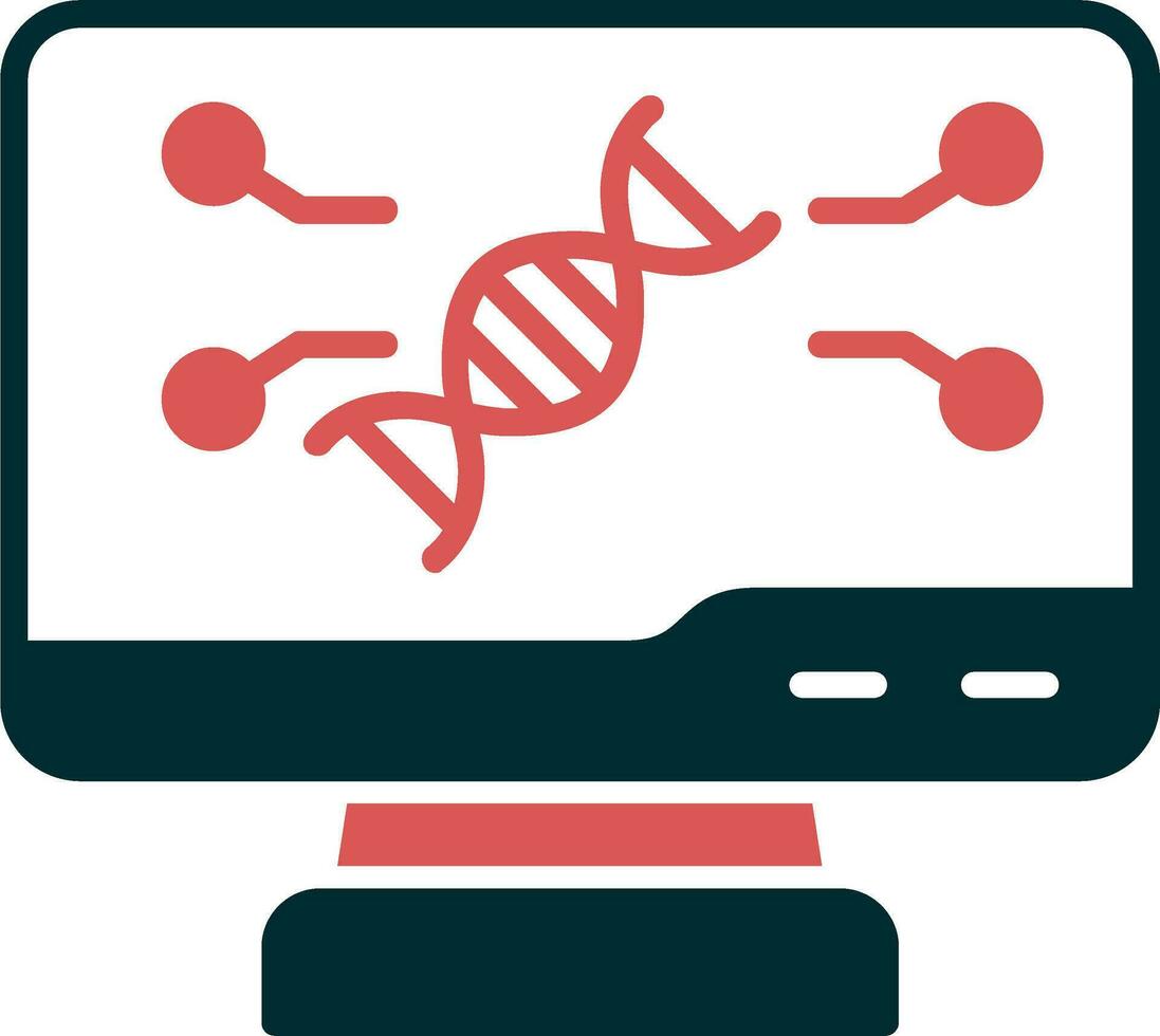 ícone de vetor de DNA