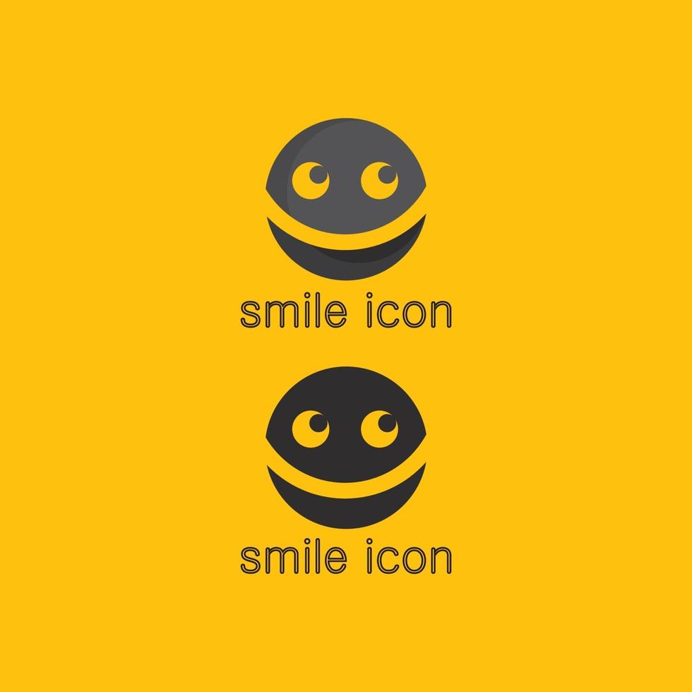 smile icon logo vector design feliz emoticone vector emoji felicidade