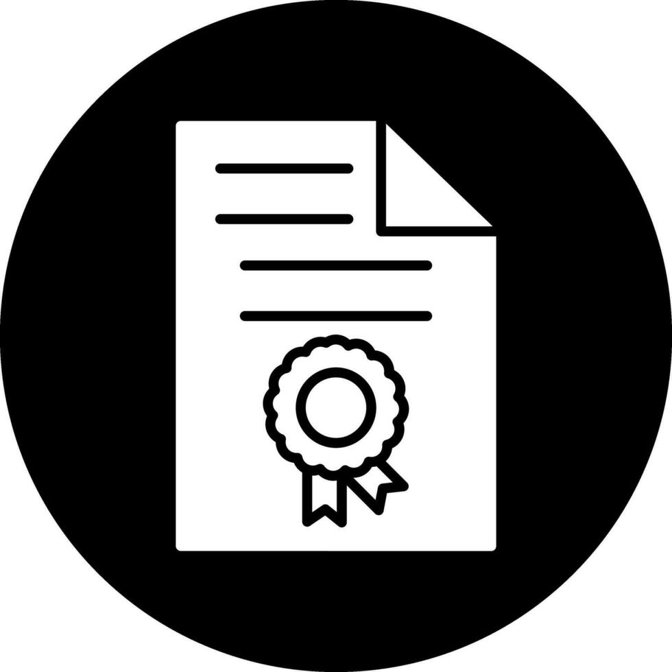 certificado vetor ícone
