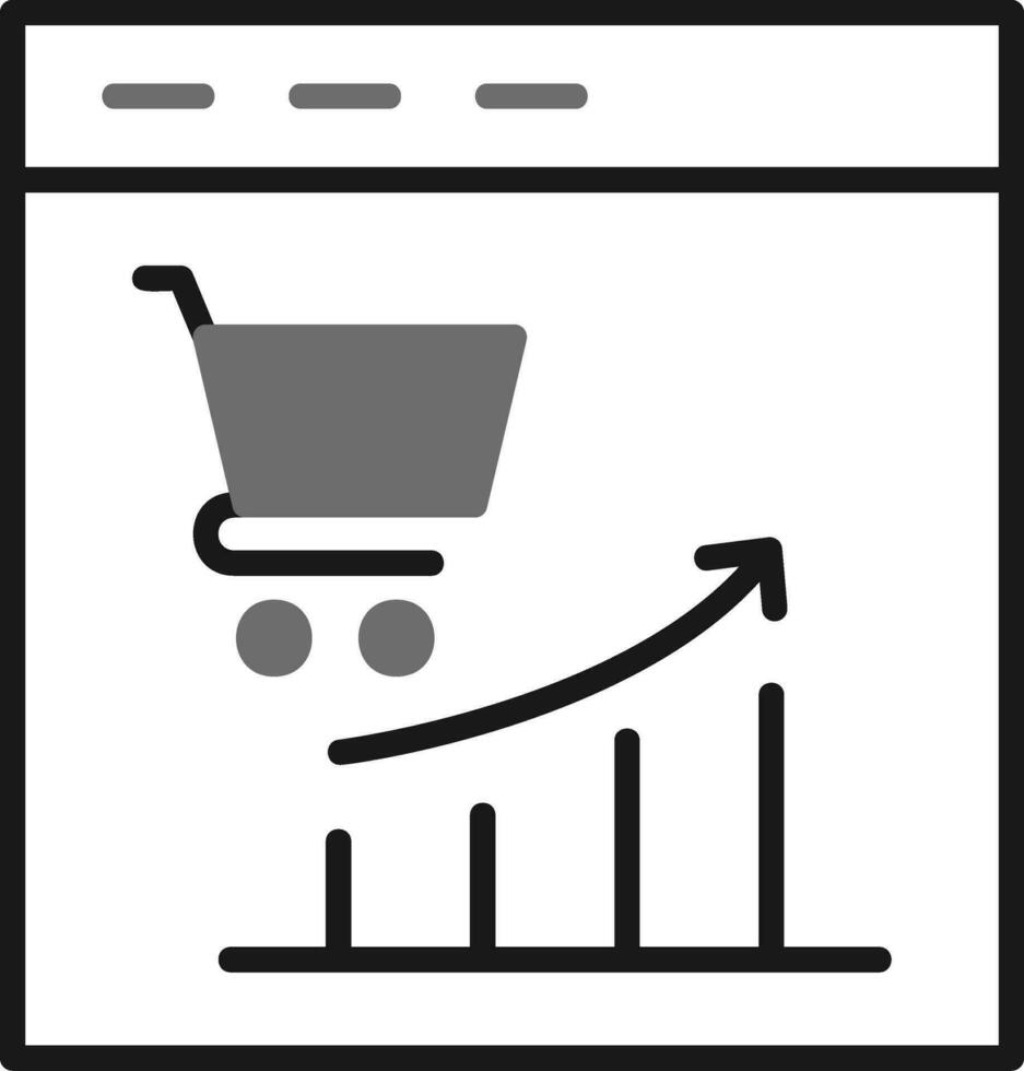 mercado tendências vetor ícone