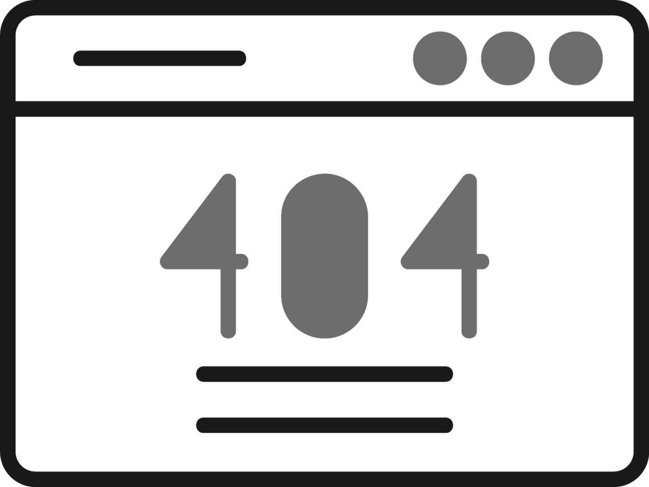 ícone de vetor de erro 404