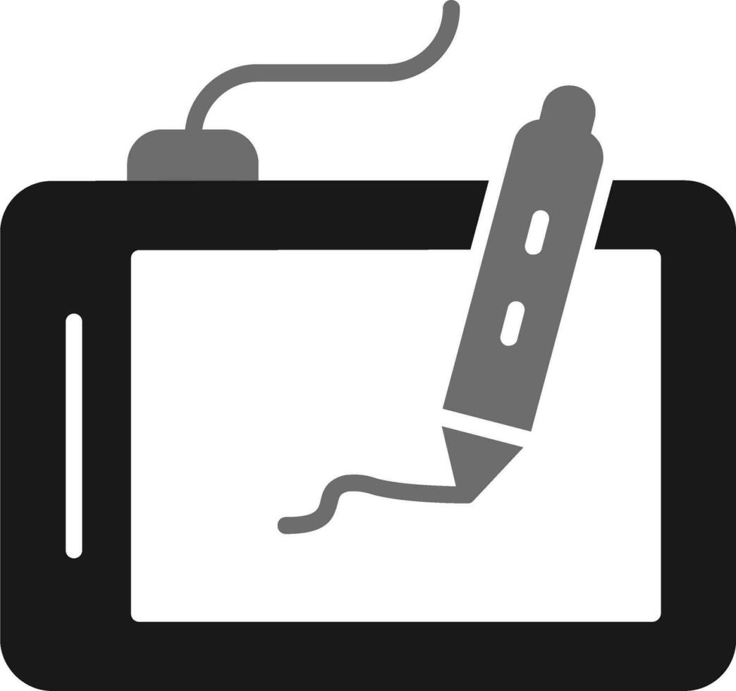 ícone de vetor de tablet de desenho