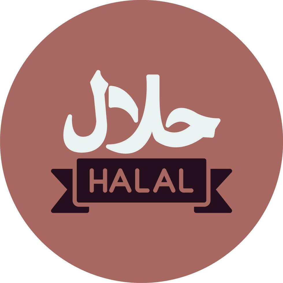 ícone de vetor halal